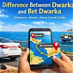 distance between dwarka to bet dwarka